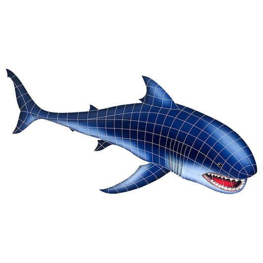 Great White Shark 29x65 Ceramic Mosaics Pool Tile Ocean Pool Mosaics