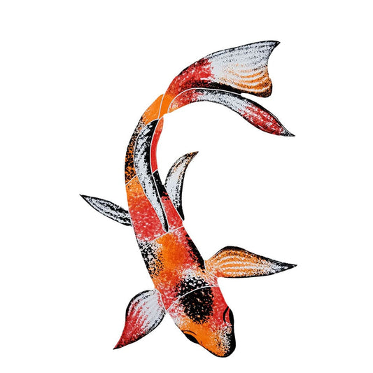 Koi Fish B 7x10 Porcelain Mosaics Pool Tile Ocean Pool Mosaics