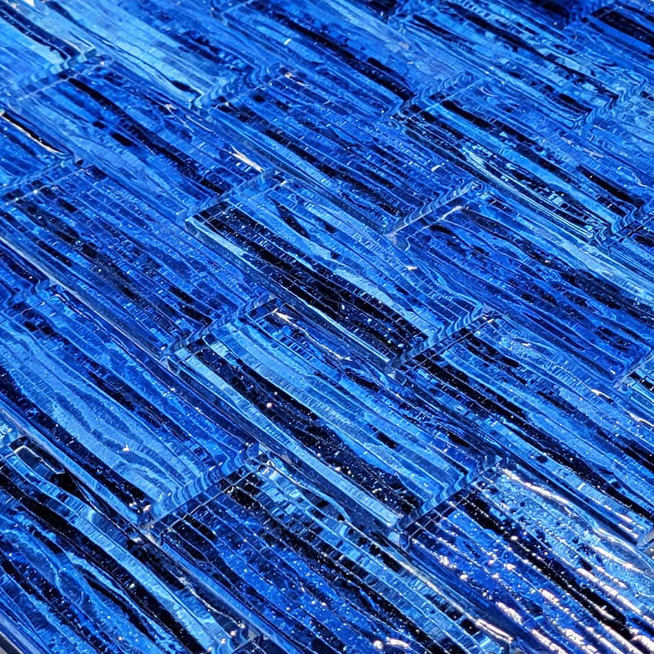 Mirage Marina Blue Wave Glossy Glass Tile Ocean Pool Mosaics
