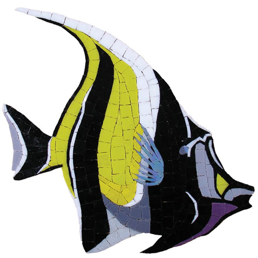 Moorish Idol 12x13 Glass Mosaics Pool Tile Ocean Pool Mosaics