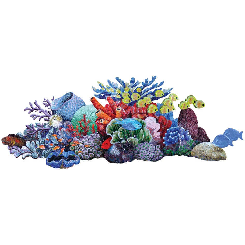 Reef Scene 37x100 Glass Mosaics Pool Tile Ocean Pool Mosaics