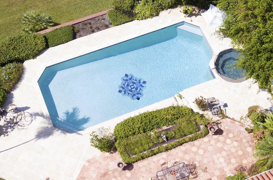 Regal Medallion 48x48 Glass Mosaics Pool Tile Ocean Pool Mosaics