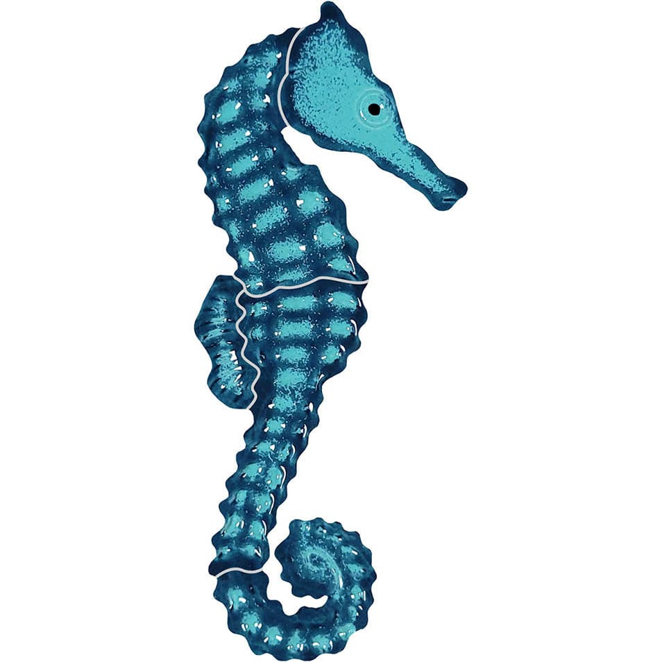 Seahorse 6" Aqua Porcelain Mosaics Pool Tile Ocean Pool Mosaics