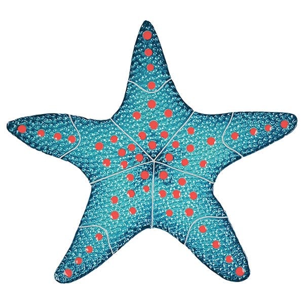 Starfish 10" Aqua Porcelain Mosaics Pool Tile Ocean Pool Mosaics