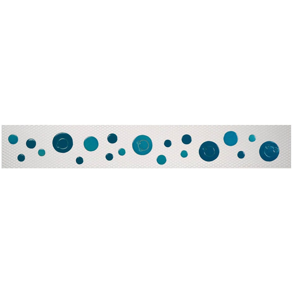 Step Marker Bubbles Aqua 3x24 Porcelain Mosaics Pool Tile Ocean Pool Mosaics