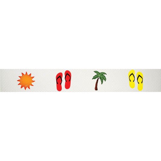 Step Markers Tropical 3x24 Porcelain Mosaics Pool Tile Ocean Pool Mosaics