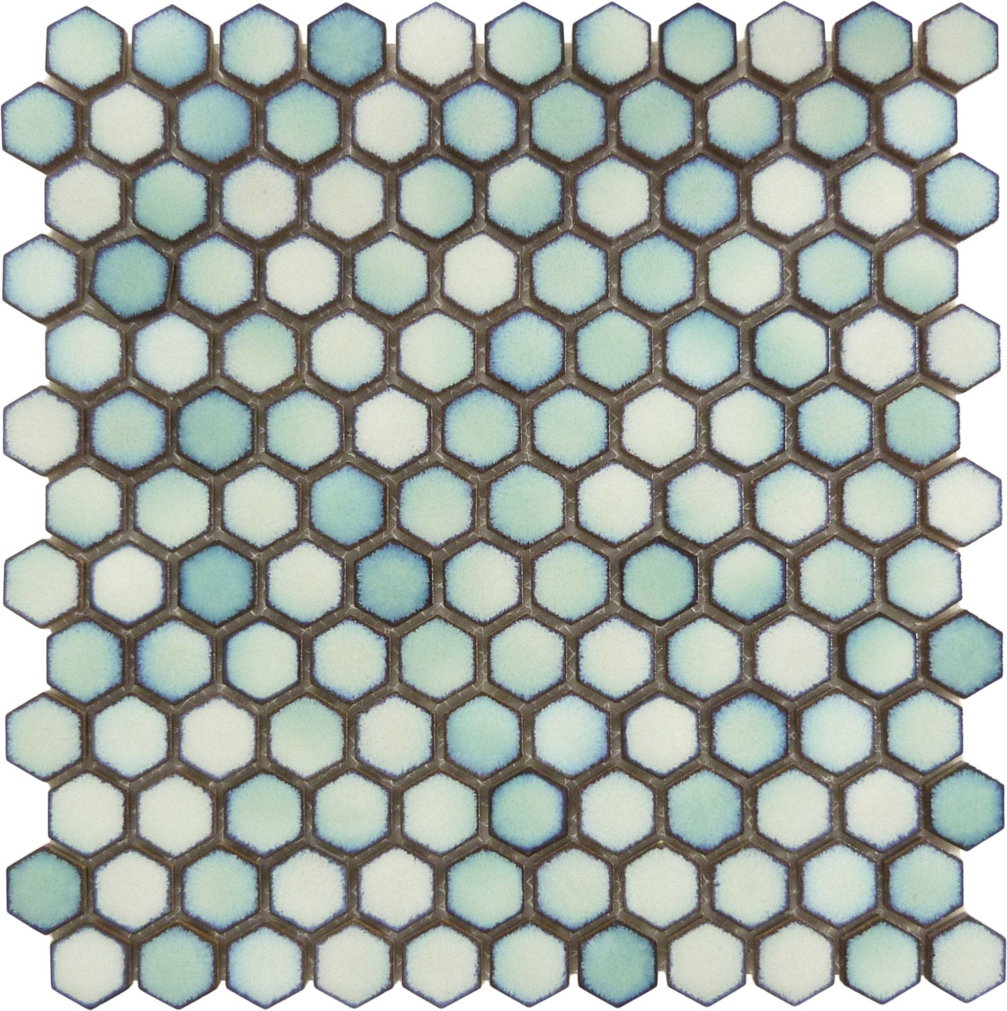 Natura Abalone Glossy Porcelain Hexagon Tile Regency