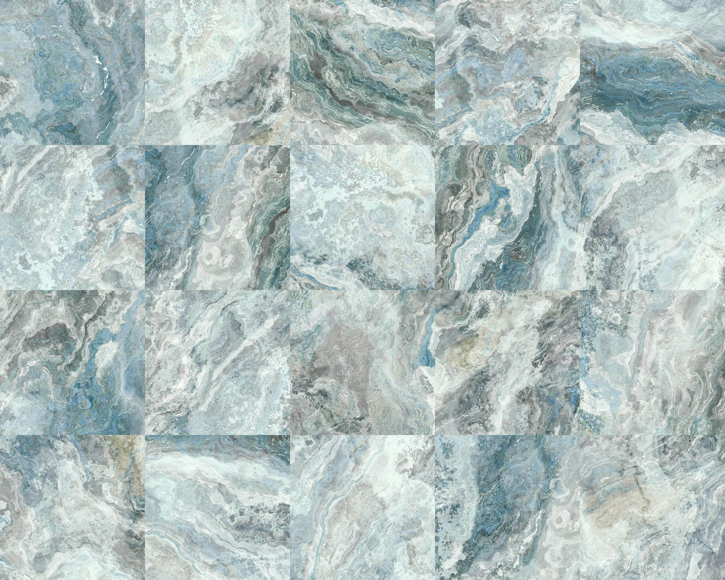Cloud Aqua 6x6 Glossy Porcelain Tiles Royal Tile & Stone