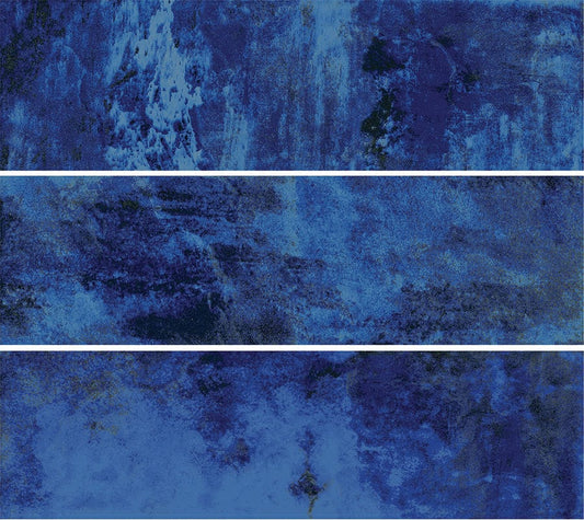 Coral Blue 6x20 Glossy Porcelain Tile Royal Tile & Stone