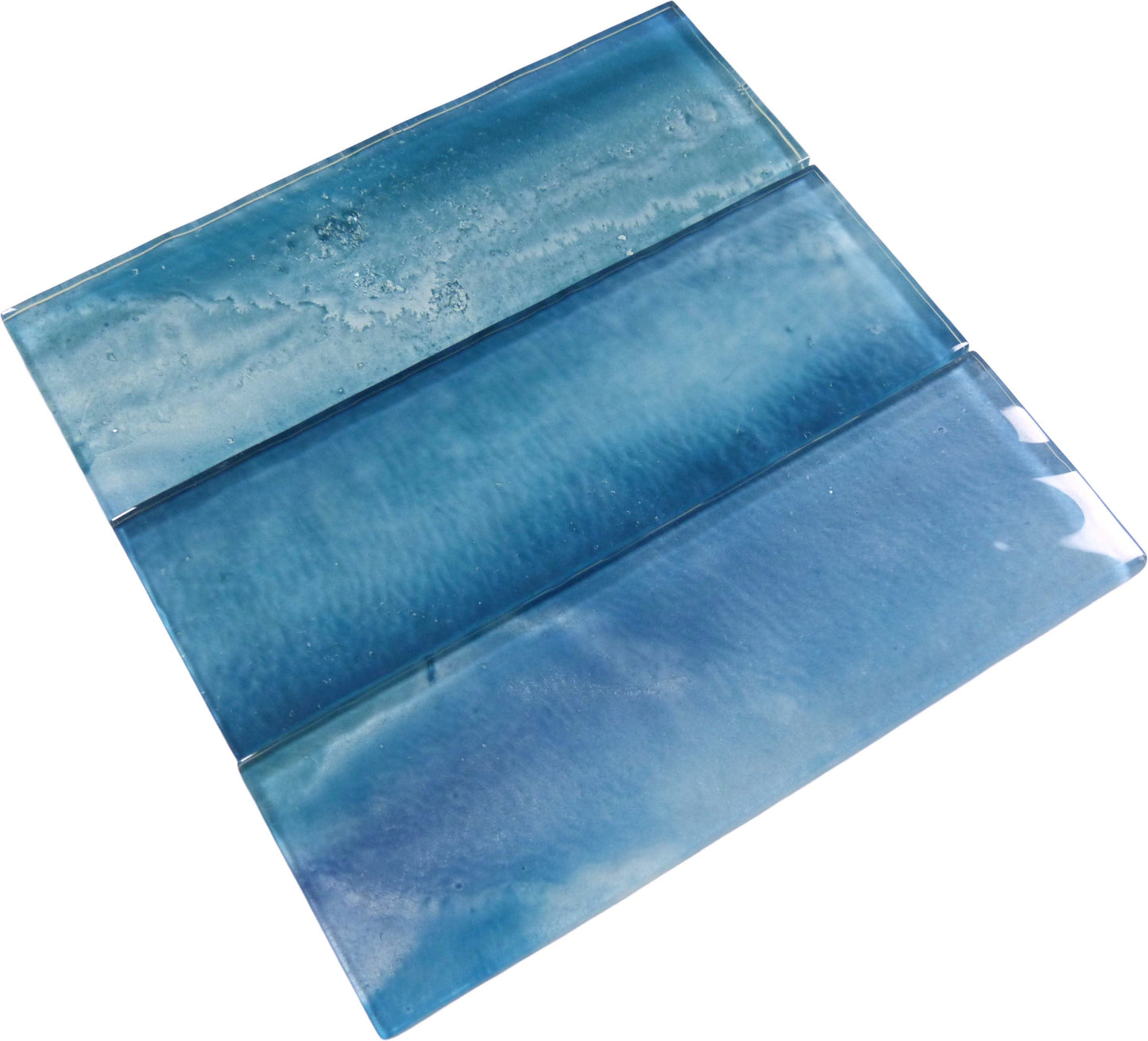 Gemstone Aquamarine 3×9 Glass Tile Royal Tile & Stone