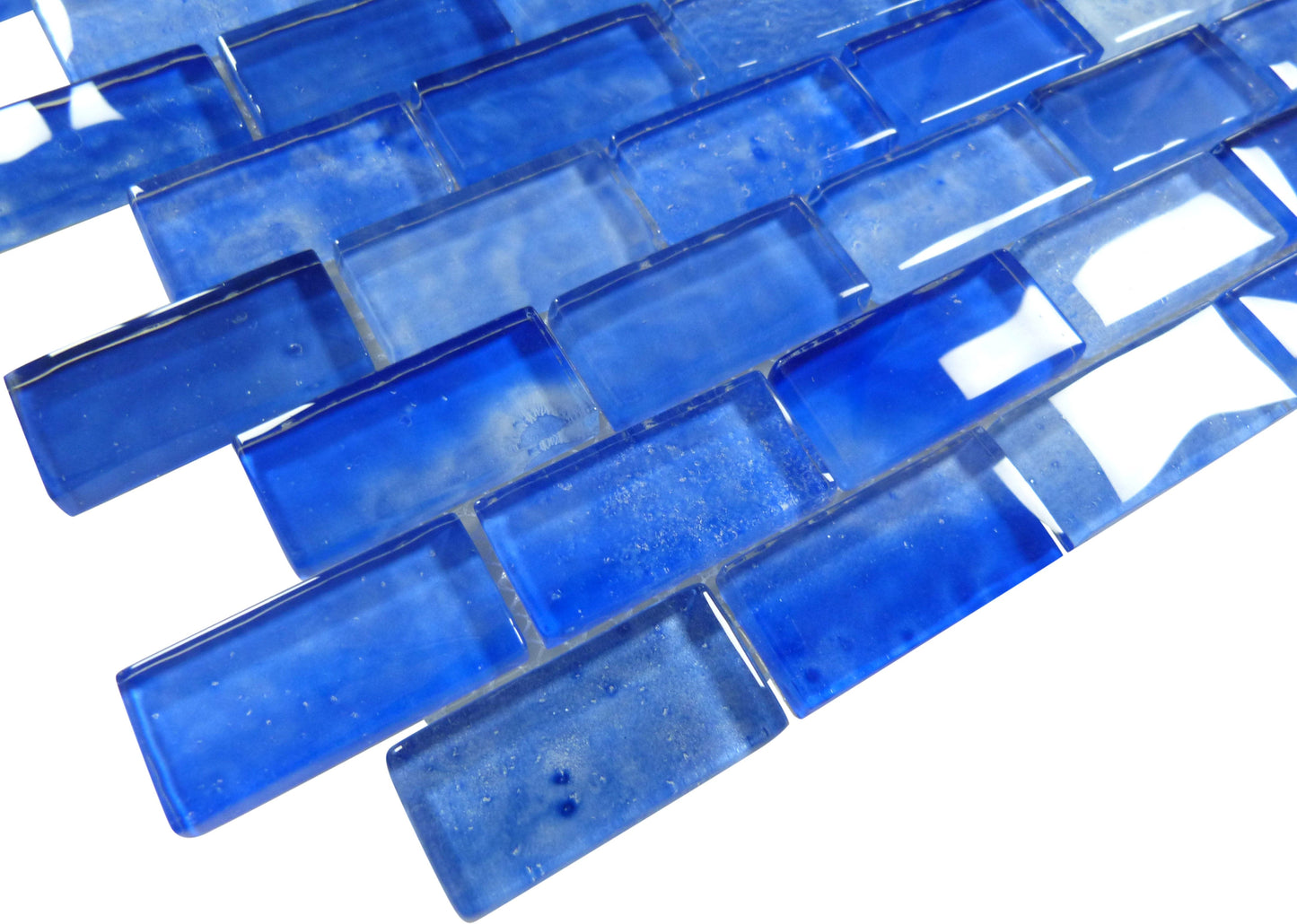 Gemstone Royal Blue 1x2 Mosaic Glass Tile Royal Tile & Stone