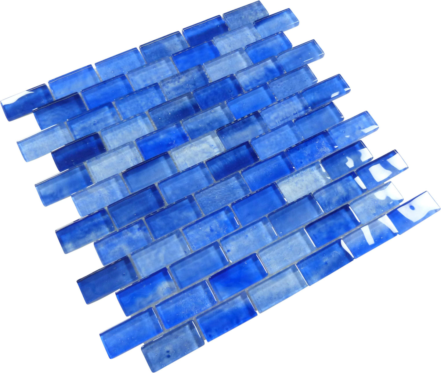 Gemstone Royal Blue 1x2 Mosaic Glass Tile Royal Tile & Stone