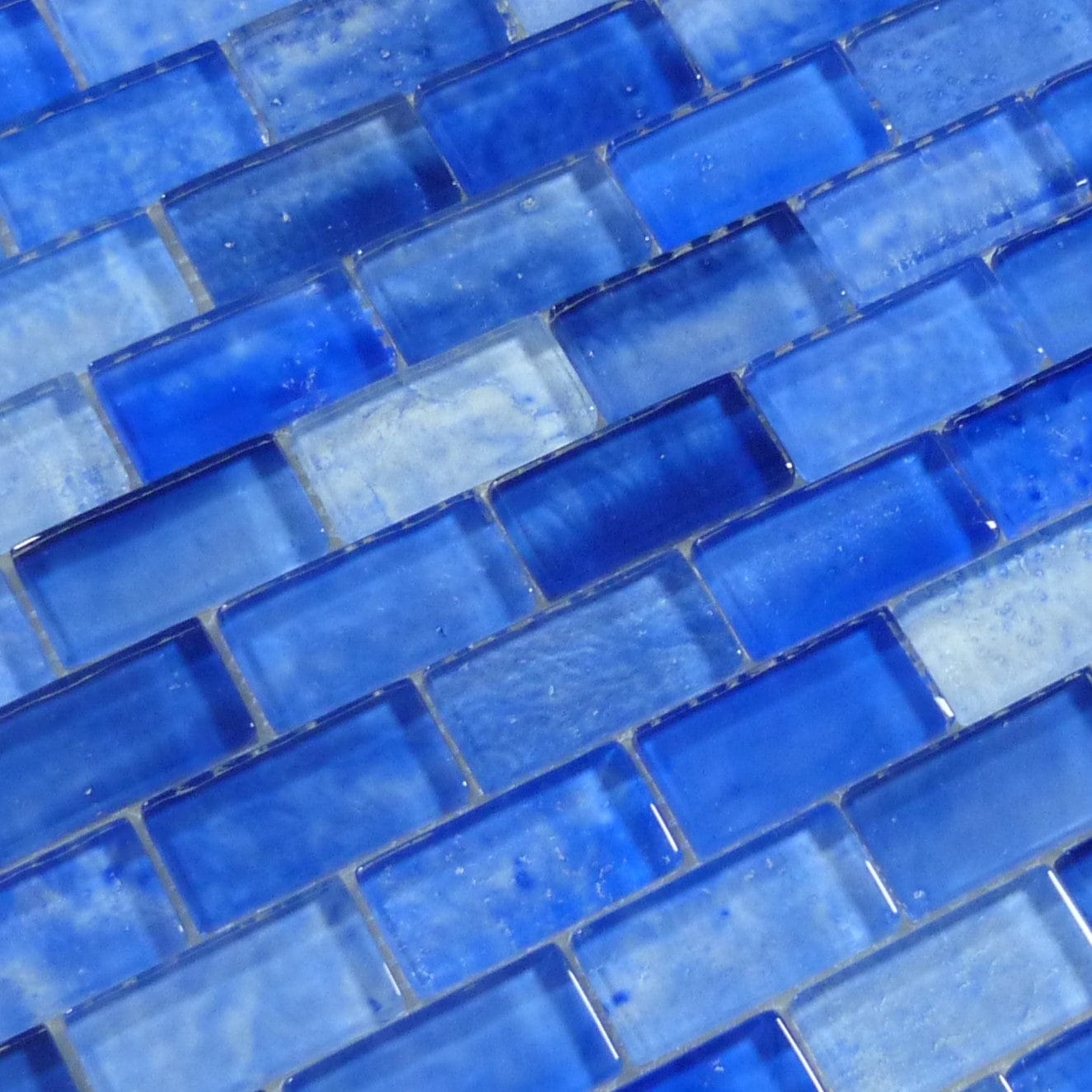Gemstone Royal Blue 1x2 Mosaic Glass Tile Royal Tile & Stone