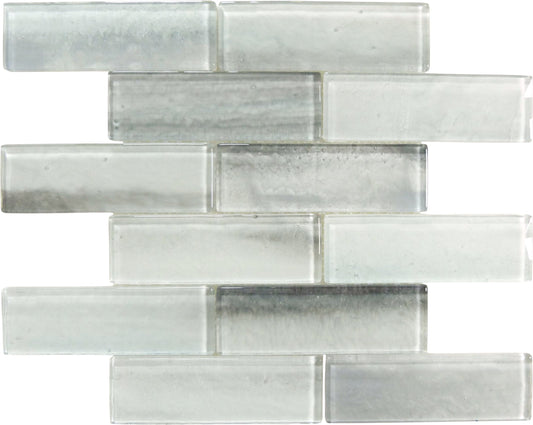 Gemstone Silver 2x6 Mosaic Glass Tile Royal Tile & Stone