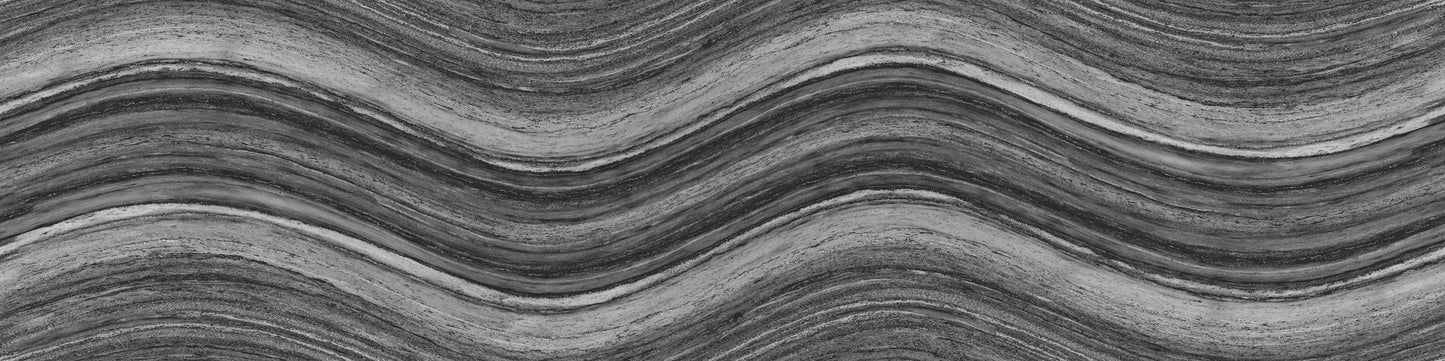 Ocean Wave Charcoal Grey 6×24 Glossy Porcelain Tile Royal Tile & Stone