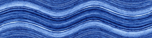 Ocean Wave Cobalt Blue 6×24 Glossy Porcelain Tile Royal Tile & Stone