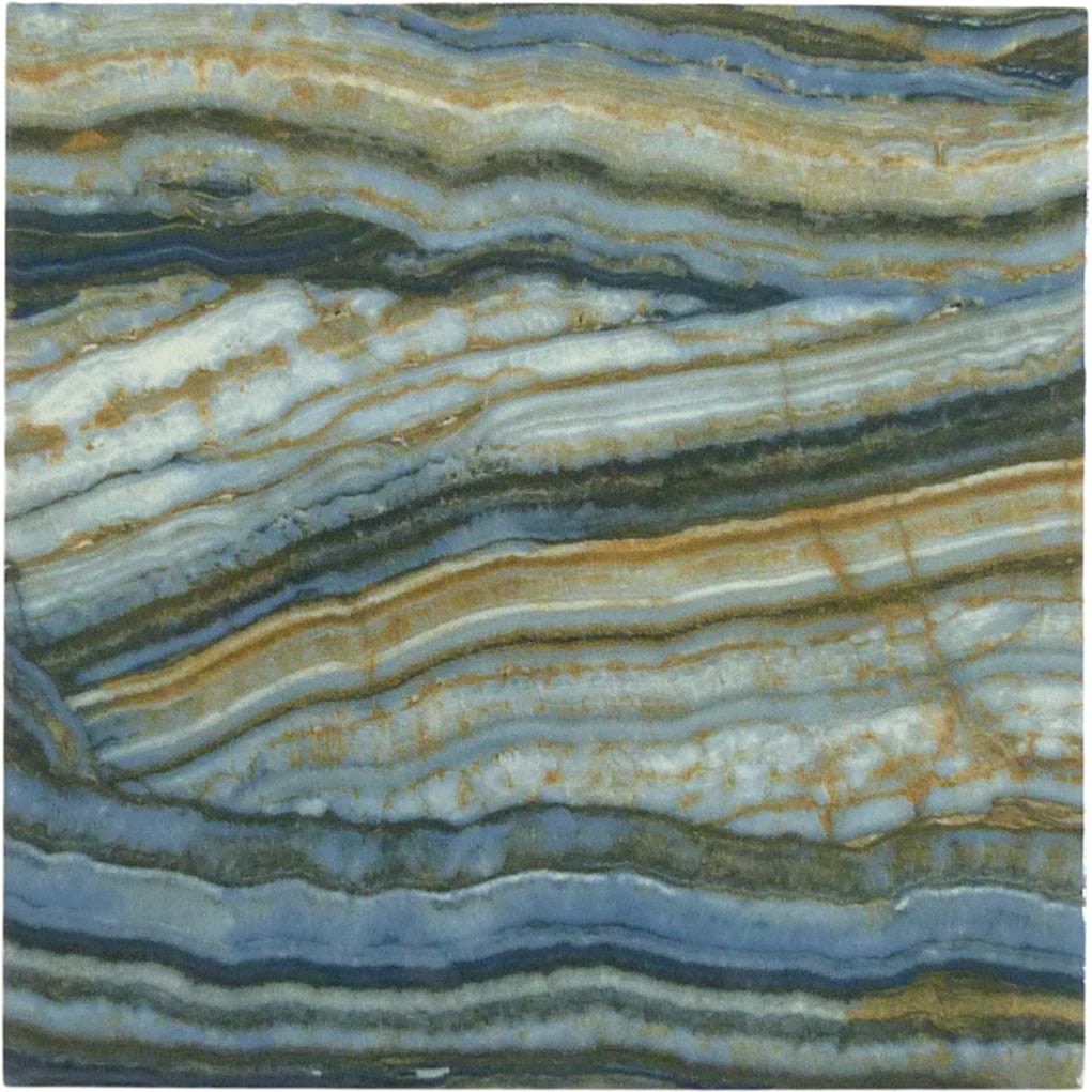 Onyx Blue 6x6 Glossy Porcelain Tile Royal Tile & Stone