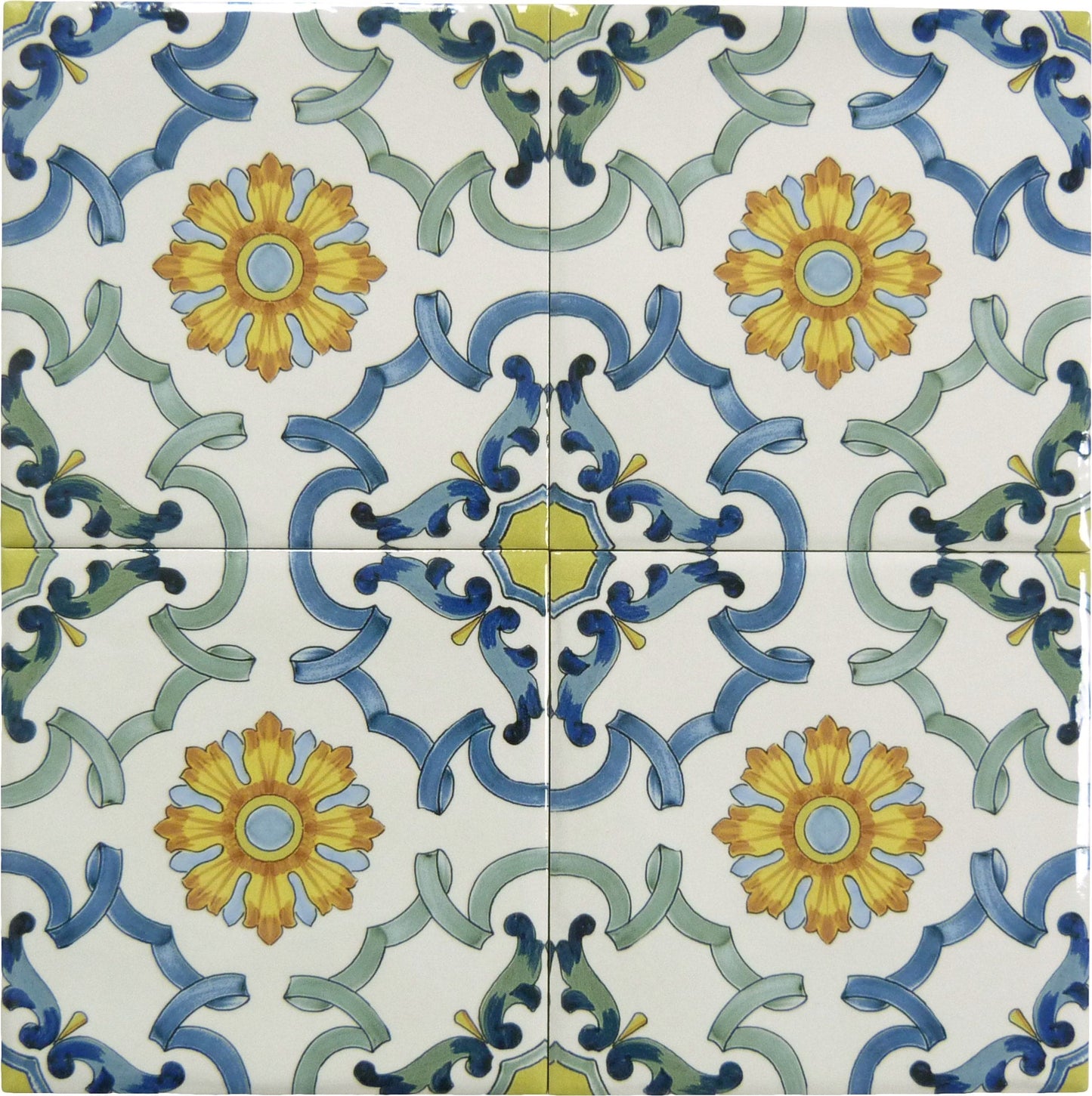 Maioliche Autumn Yellow 6x6 Glossy Porcelain Tile Royal Tile & Stone