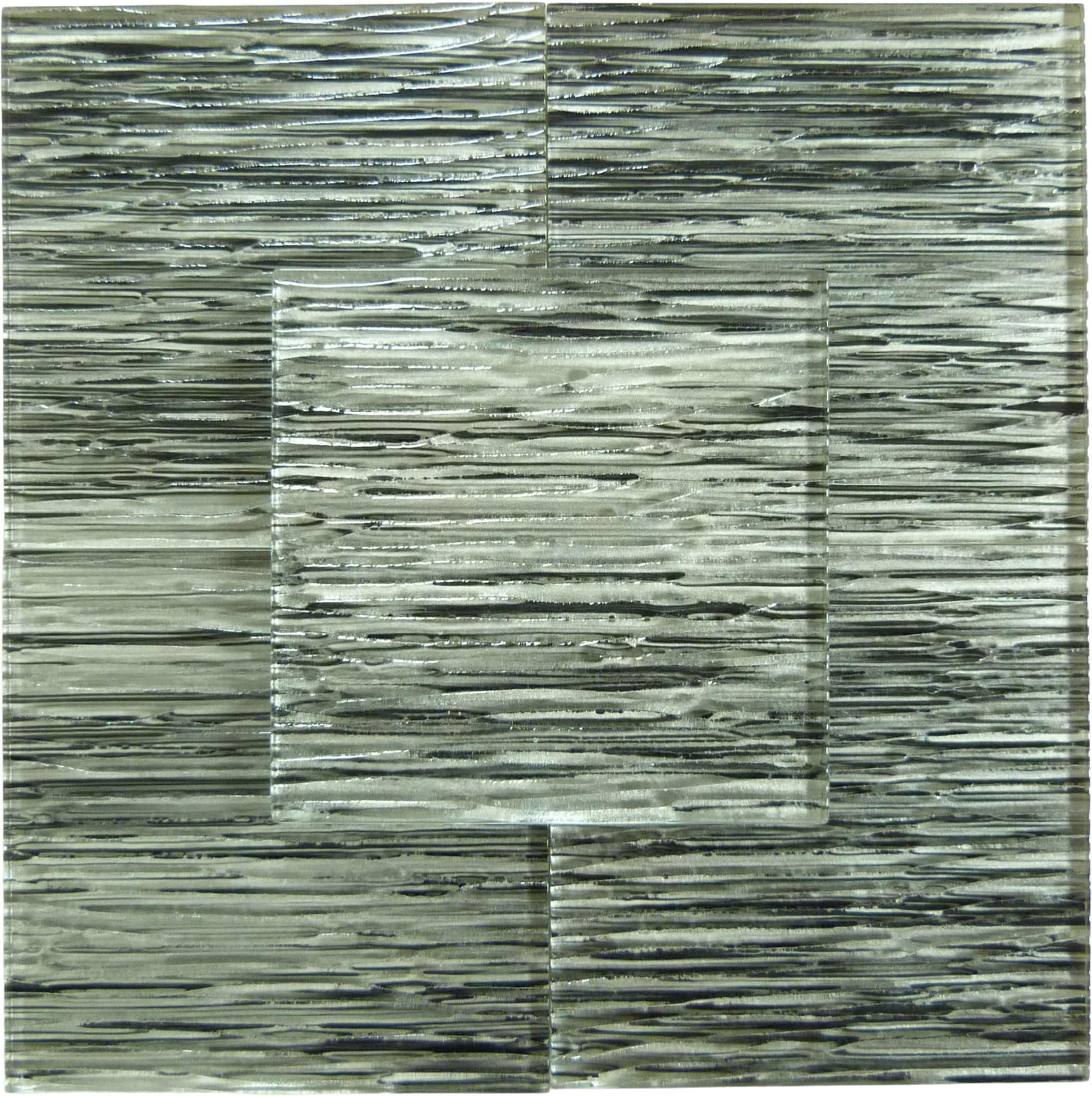 Rainbow Streak Dusk Grey 6x6 Glossy Glass Tile Royal Tile & Stone