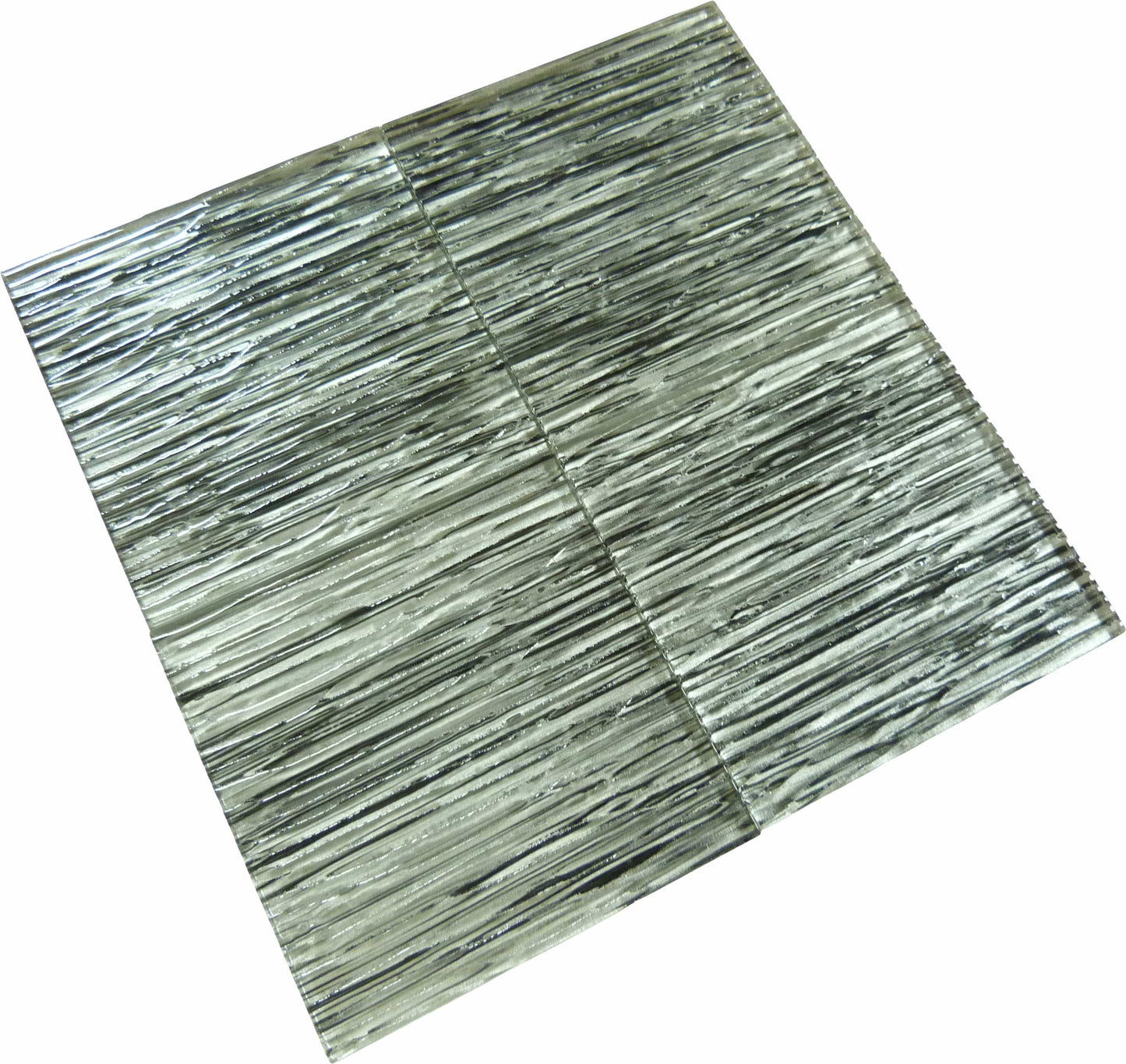 Rainbow Streak Dusk Grey 6x6 Glossy Glass Tile Royal Tile & Stone