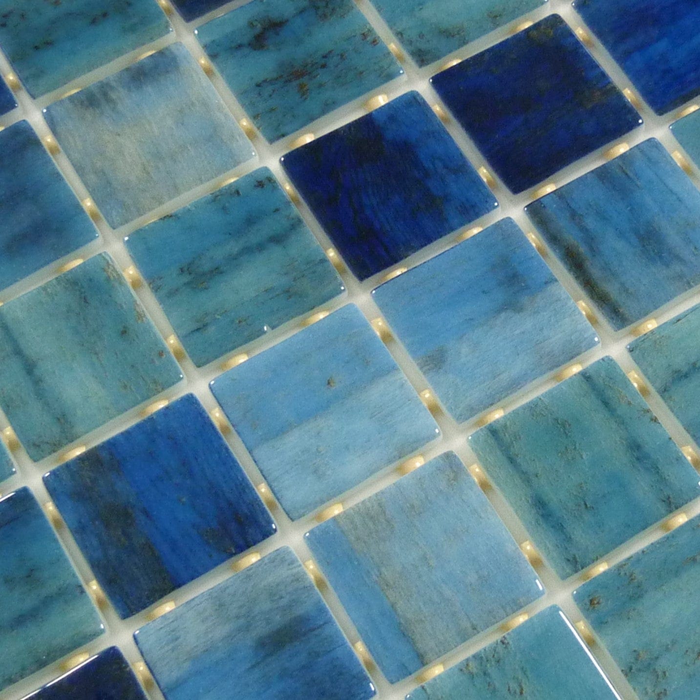 Vanguard Forest Blue 2x2 Glossy Glass Tile Royal Tile & Stone