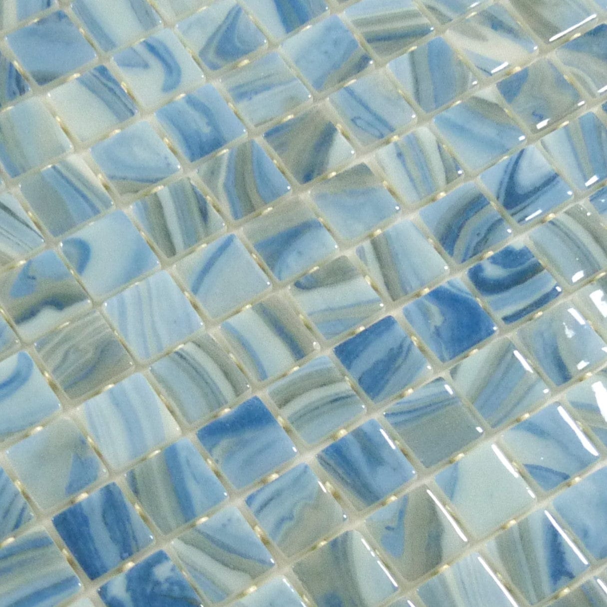 Vanguard Tourmaline 1x1 Glossy Glass Tile Royal Tile & Stone