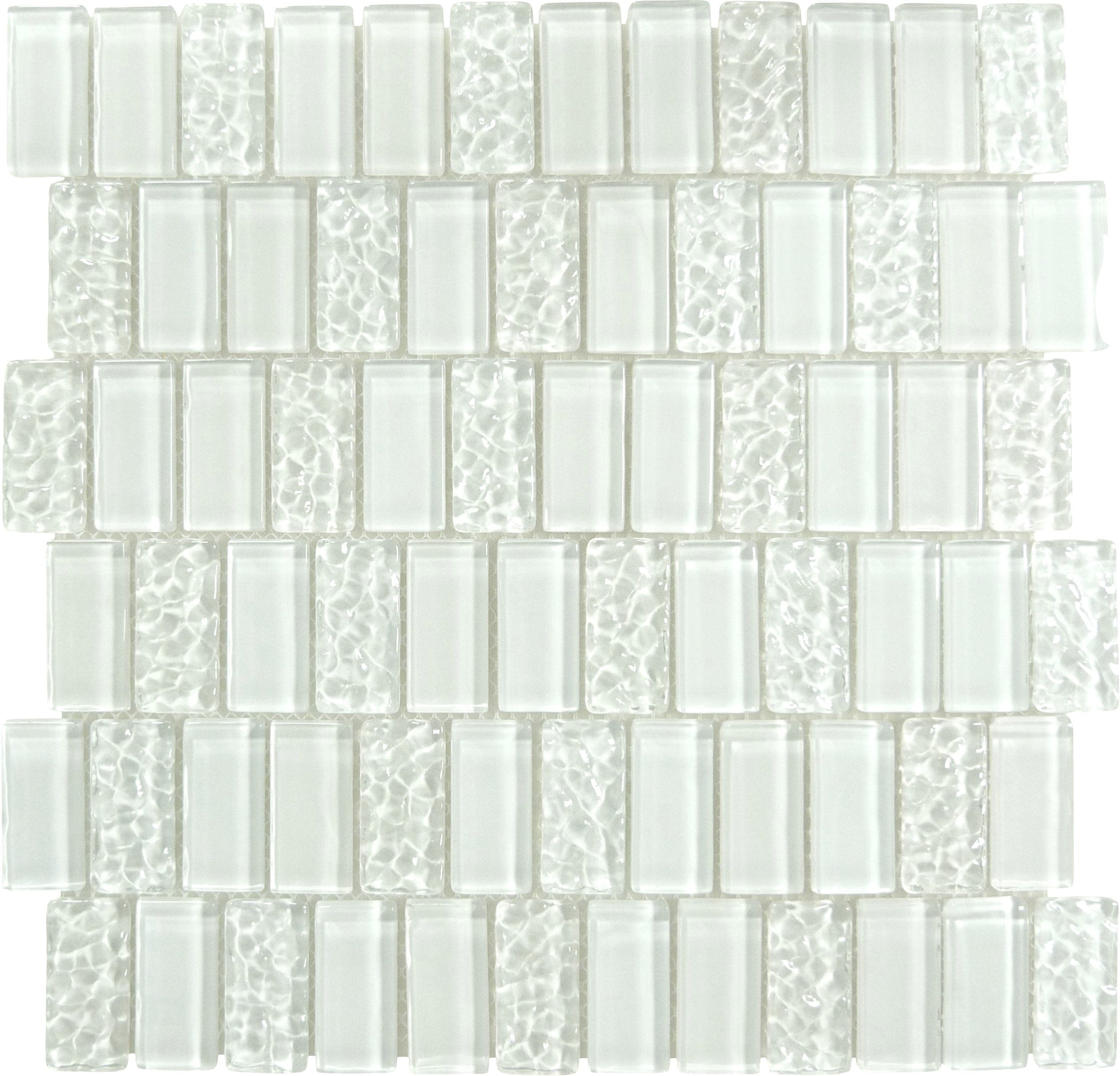 Watercraft White Sand 1x2 Stacked Glossy Tile Royal Tile & Stone