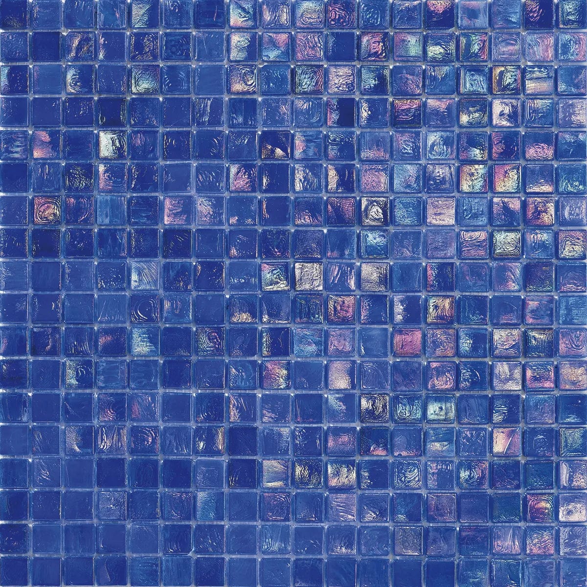 Iridium 5/8x5/8 Iris 4 Iridescent Glass Tile SICIS