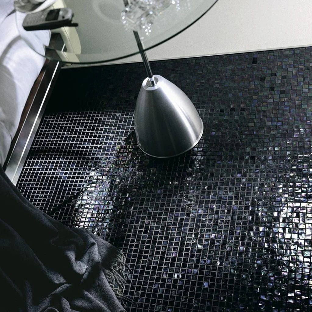 Iridium 5/8x5/8 Orchis Iridescent Glass Tile SICIS