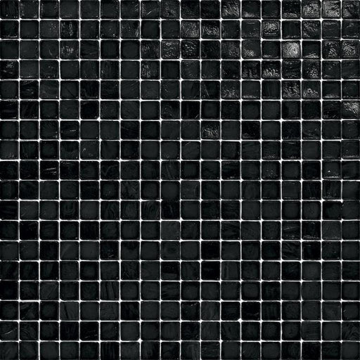 Murano Smalto 5/8x5/8 Black Glass Tile SICIS