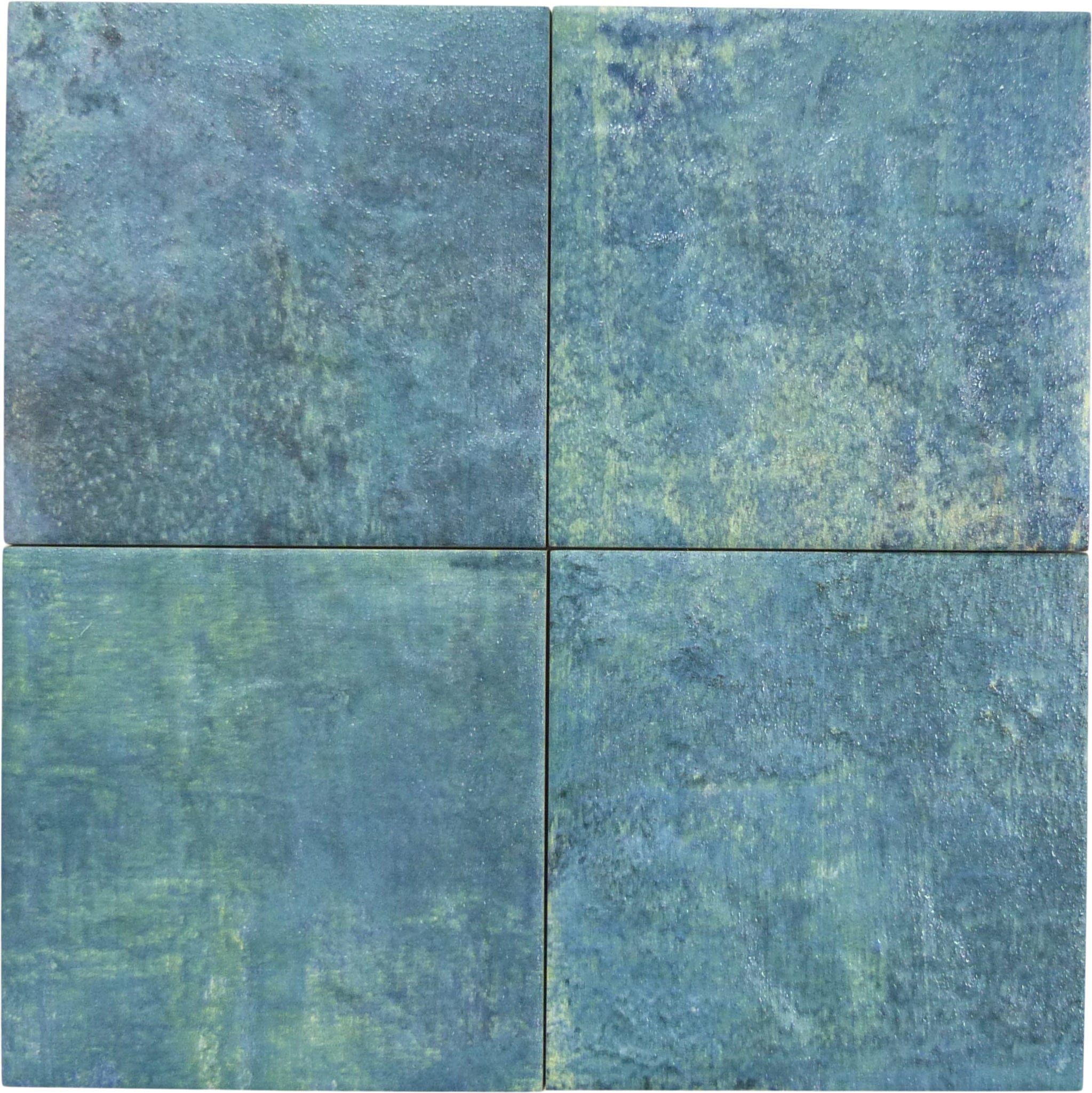 Turqueta Maya Green 6x6 Matte Porcelain Tile Universal Glass Designs