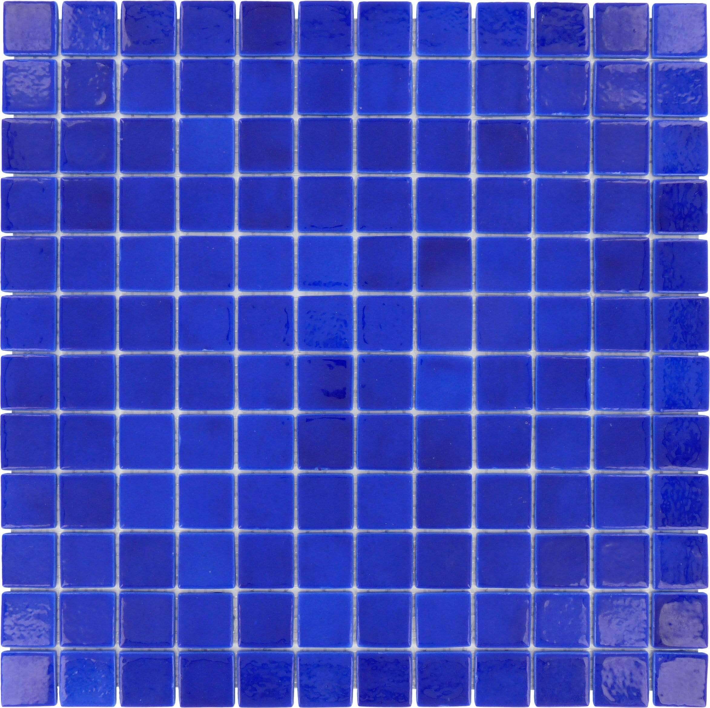 Blue Ocean 1'' x 1'' Glossy Glass Tile Absolut Glass