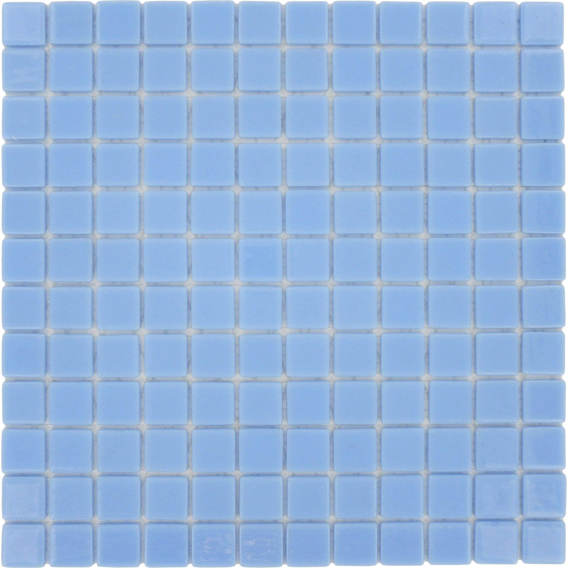 Celetial Light Blue 1'' x 1'' Glossy Glass Tile Absolut Glass