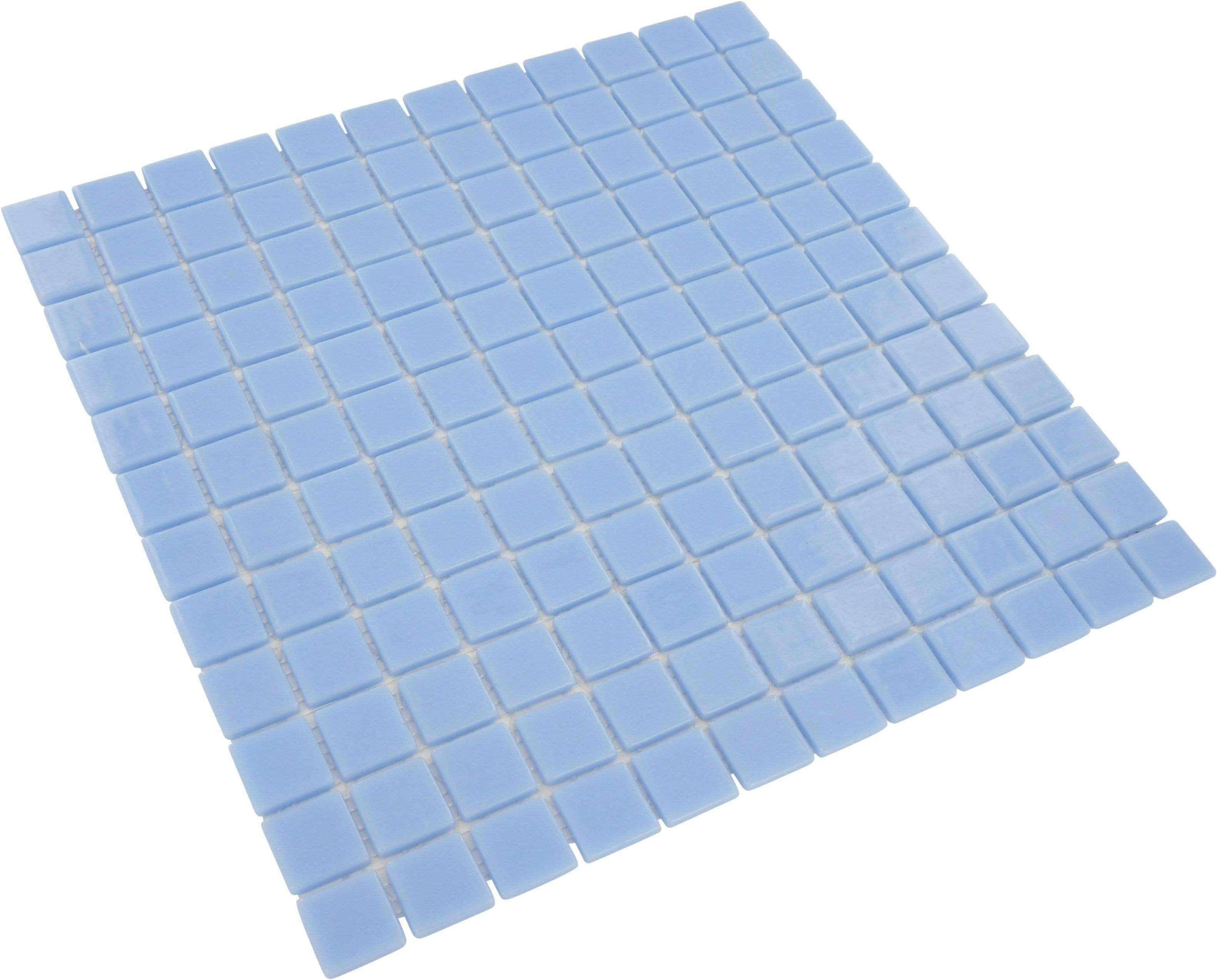 Celetial Light Blue 1'' x 1'' Glossy Glass Tile Absolut Glass