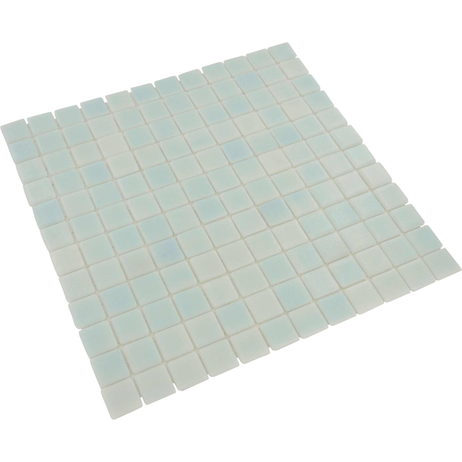 Fog Clear Sky Blue Anti Slip 1'' x 1'' Glossy Glass Tile Absolut Glass