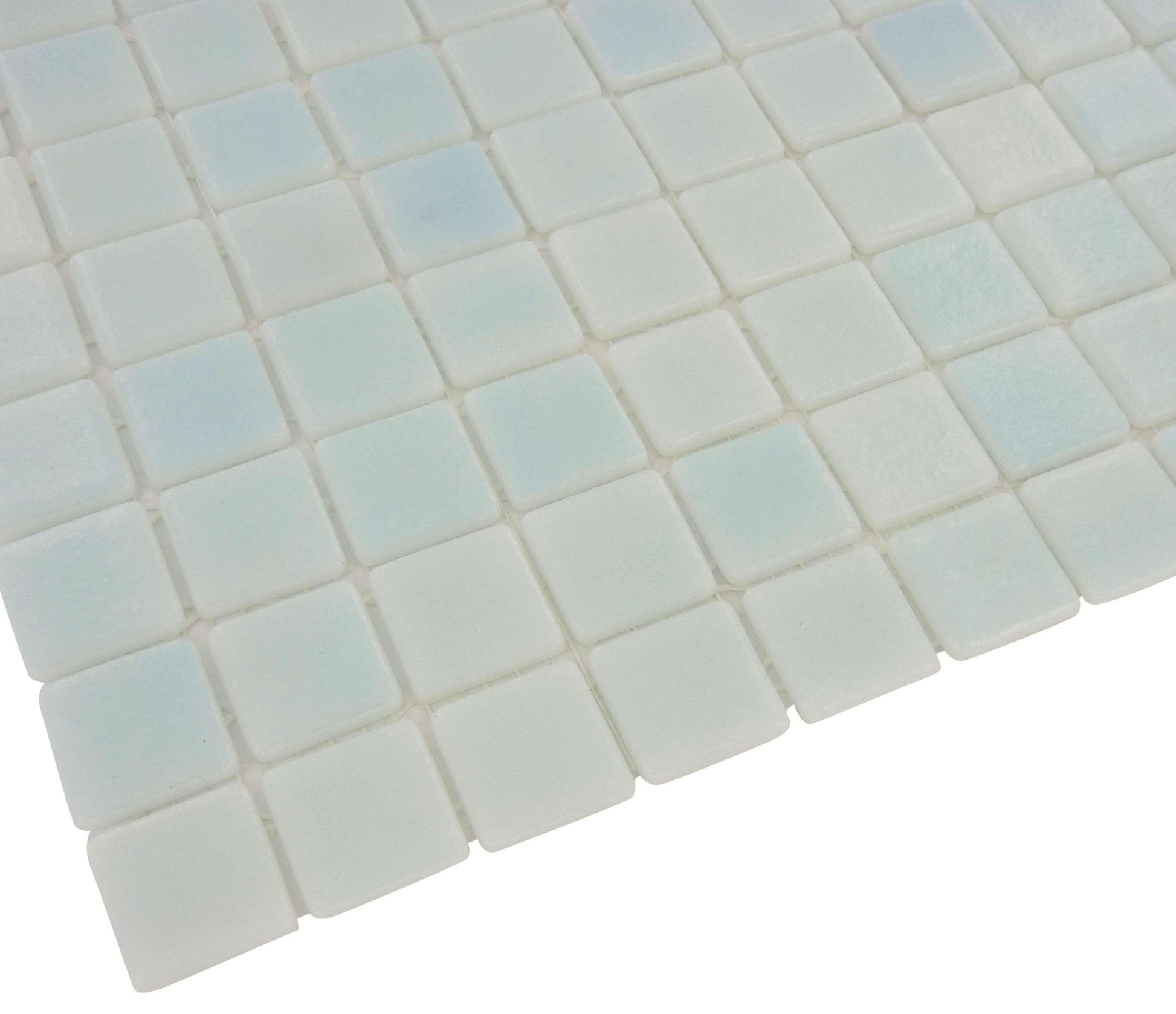 Fog Clear Sky Blue Anti Slip 1'' x 1'' Glossy Glass Tile Absolut Glass