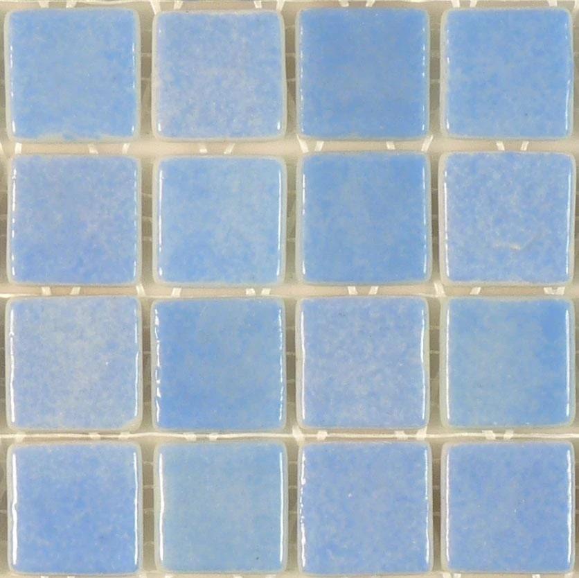 Fog Sky Blue 1'' x 1'' Glossy Glass Tile Absolut Glass