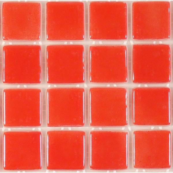 Intense Red 1'' x 1'' Glass Glossy Tile Absolut Glass