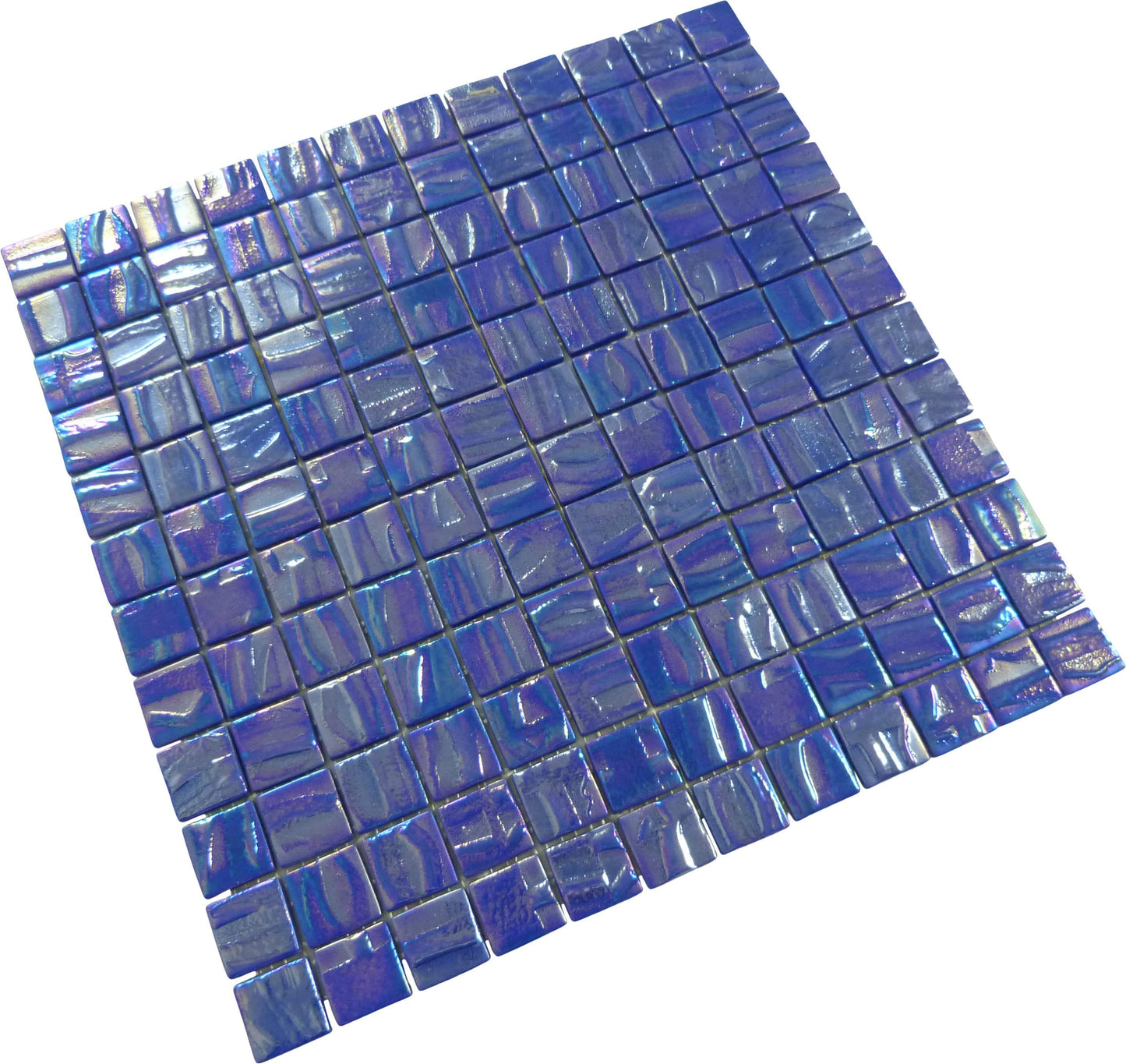 Moon Saturn Purple 1" x 1" Glossy & Iridescent Glass Tile Absolut Glass