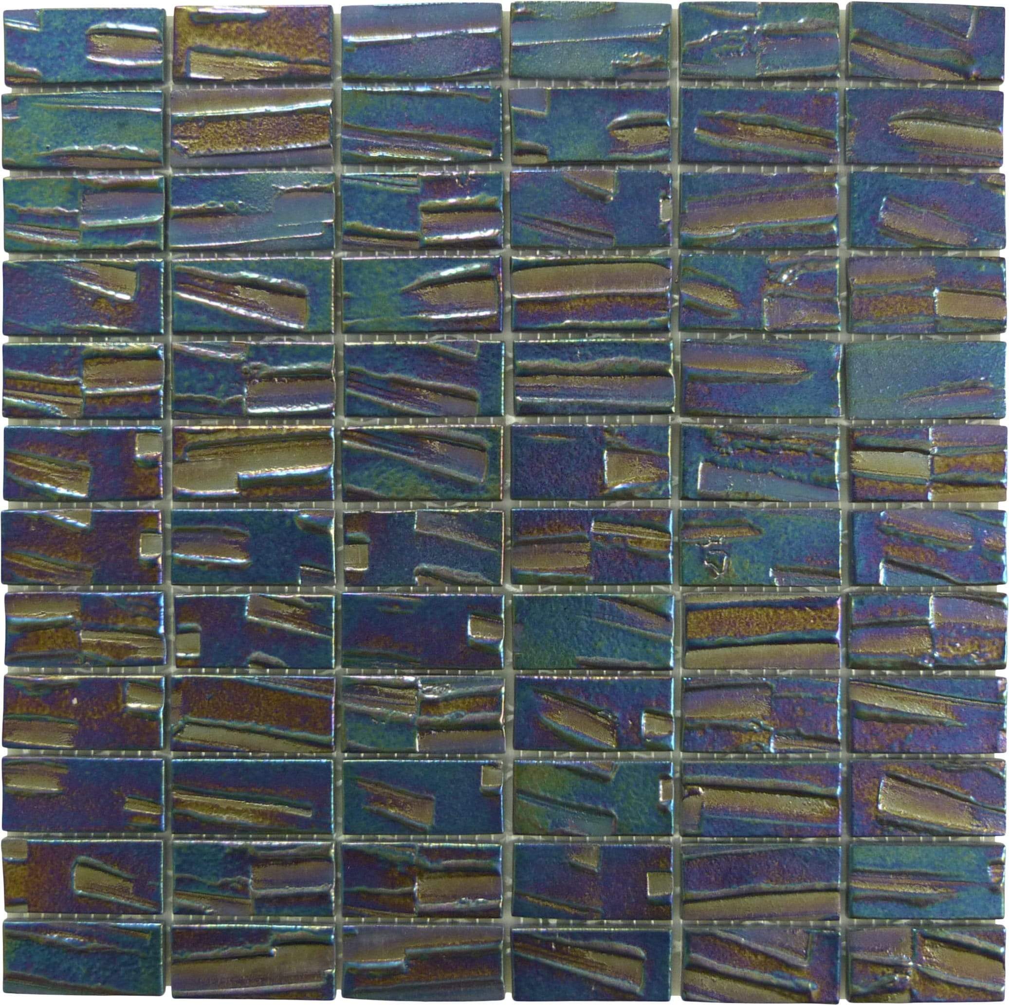 Super Nova Brick 1'' x 2'' Glossy & Iridescent Glass Tile Absolut Glass