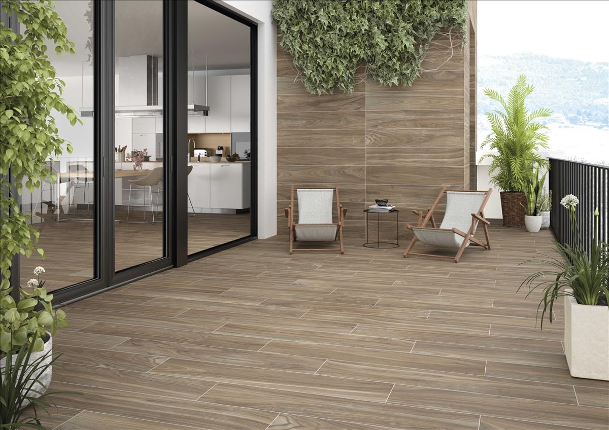 Bengala Walnut Brown 9x47 Matte Porcelain Tile Champion Tile