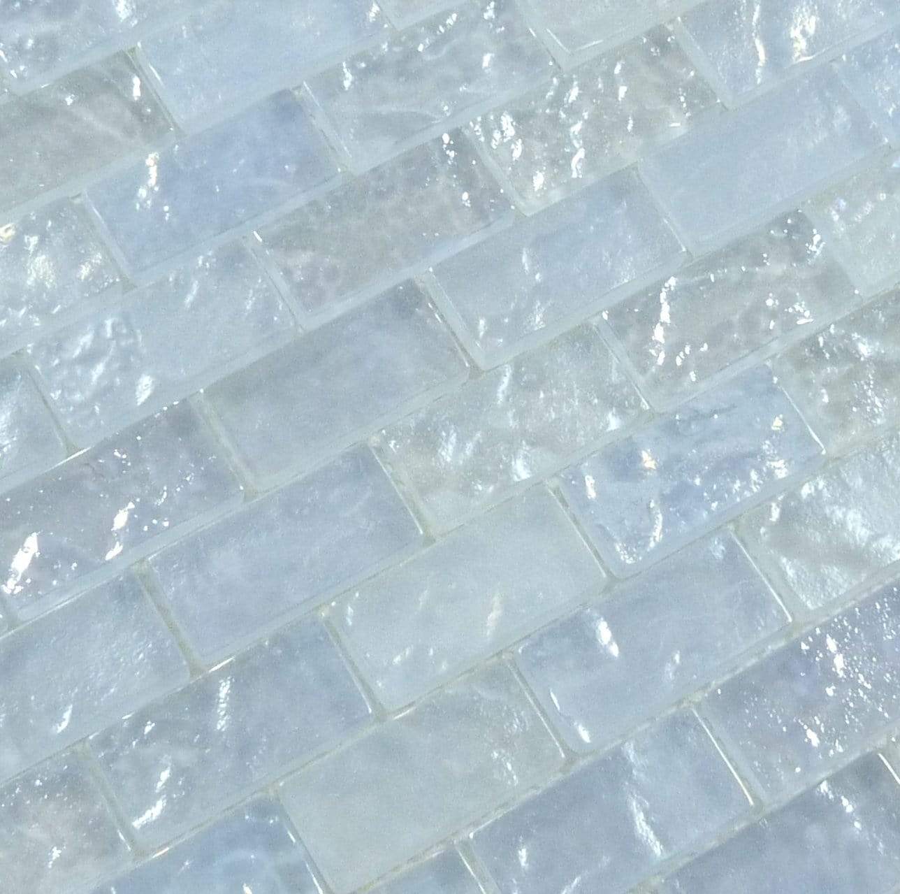 Aqua Art Silver Feather Uniform Brick Glossy & Matte Glass Pool Tile Dynamic Surfaces