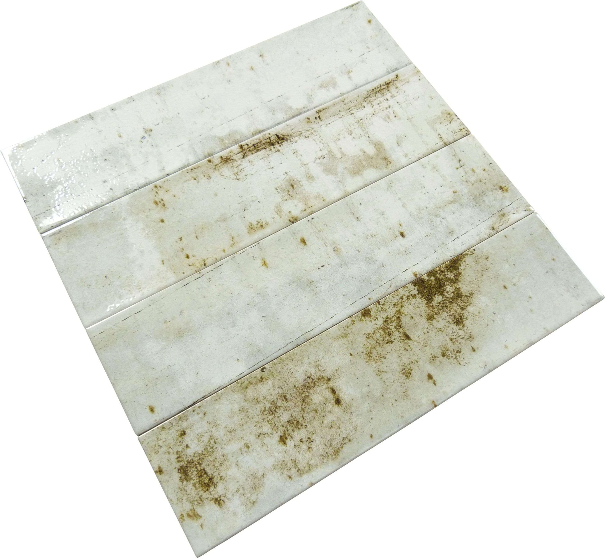 Old Barn White 4" x 16" Ceramic Glossy Subway Tile Euro Glass