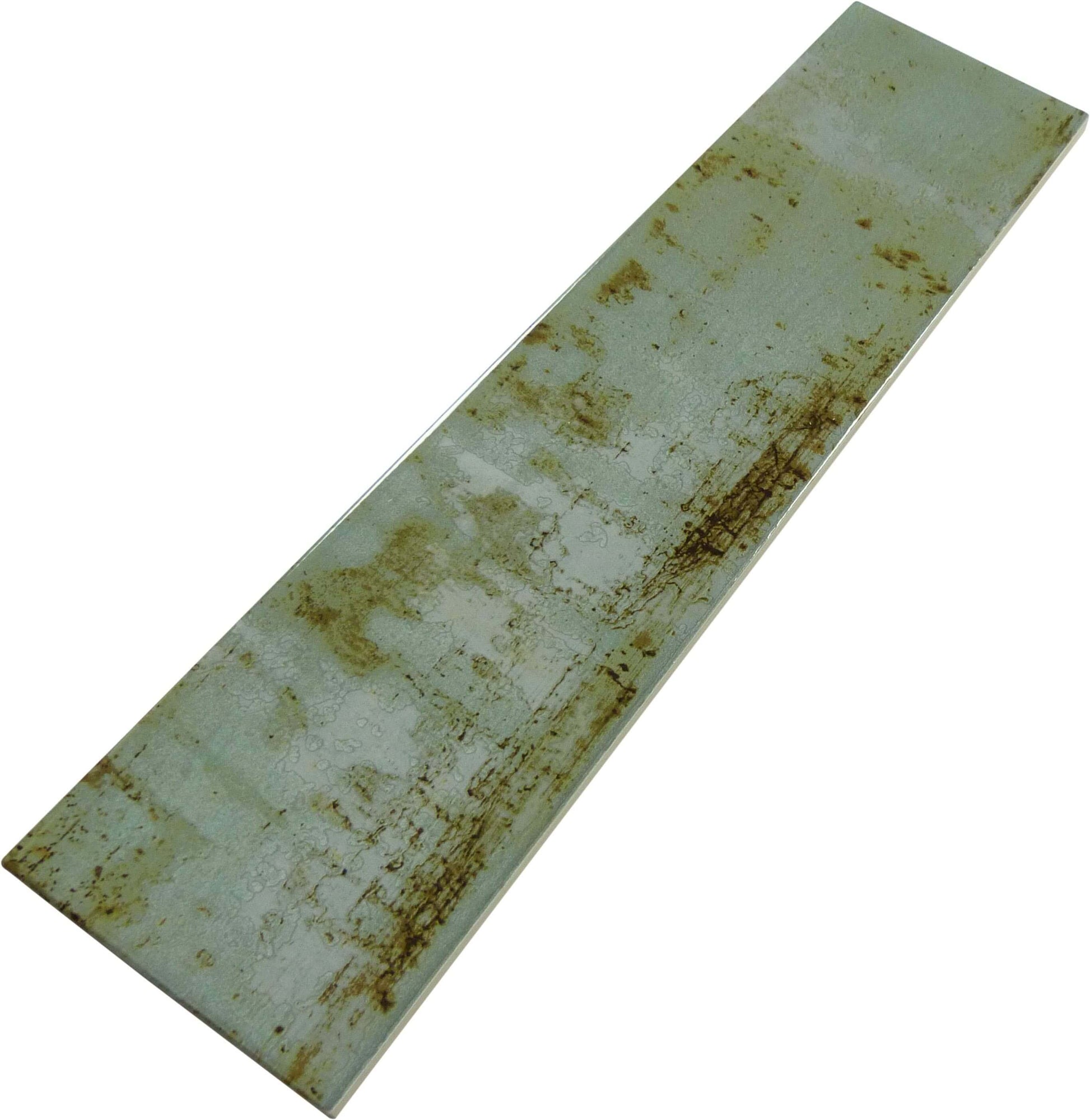 Moss Floor Green 4" x 16" Ceramic Glossy Subway Tile Euro Glass