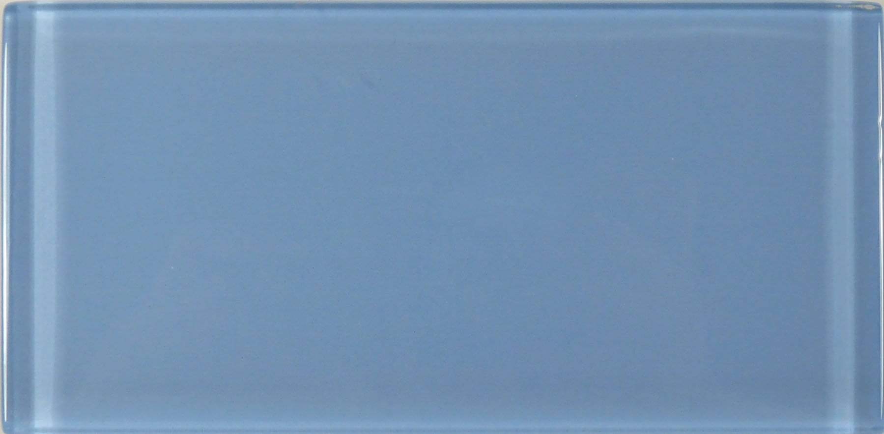 Pacific Ocean Blue 3'' x 6'' Glossy Glass Subway Tile Euro Glass