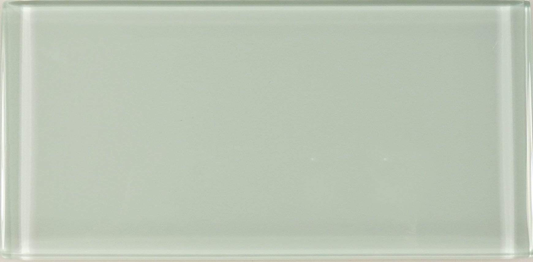 Ice Mist 3'' x 6'' Glossy Glass Subway Tile Euro Glass