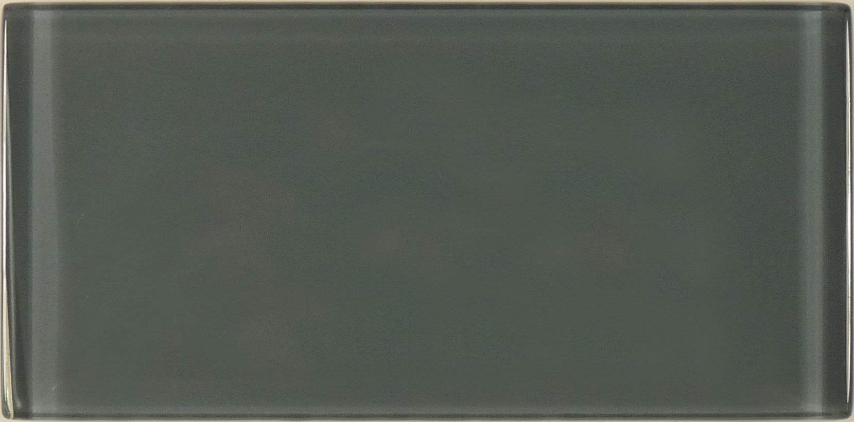 Eclipse Grey 3'' x 6'' Glossy Glass Subway Tile Euro Glass