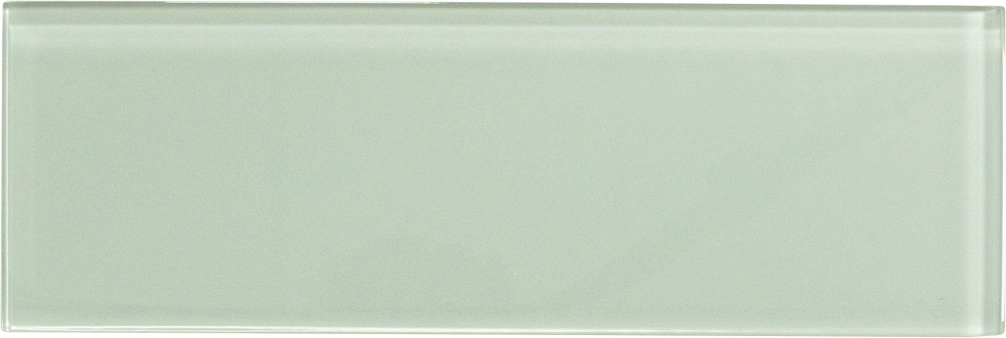 Ice Mist Green 4'' x 12'' Glossy Glass Subway Tile Euro Glass