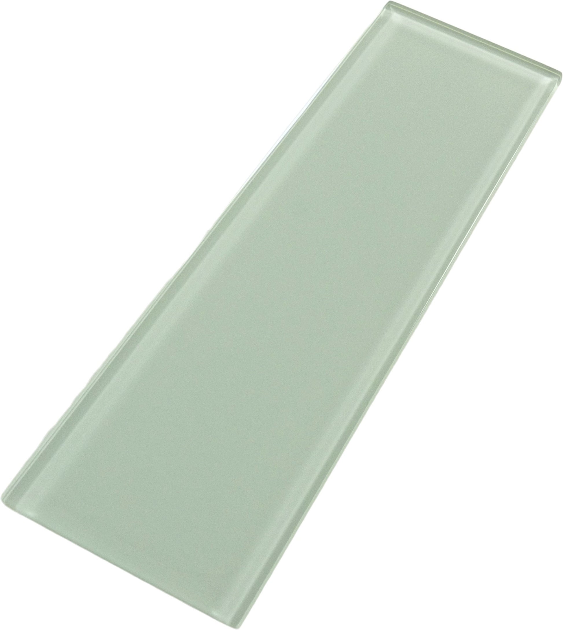 Ice Mist Green 4'' x 12'' Glossy Glass Subway Tile Euro Glass