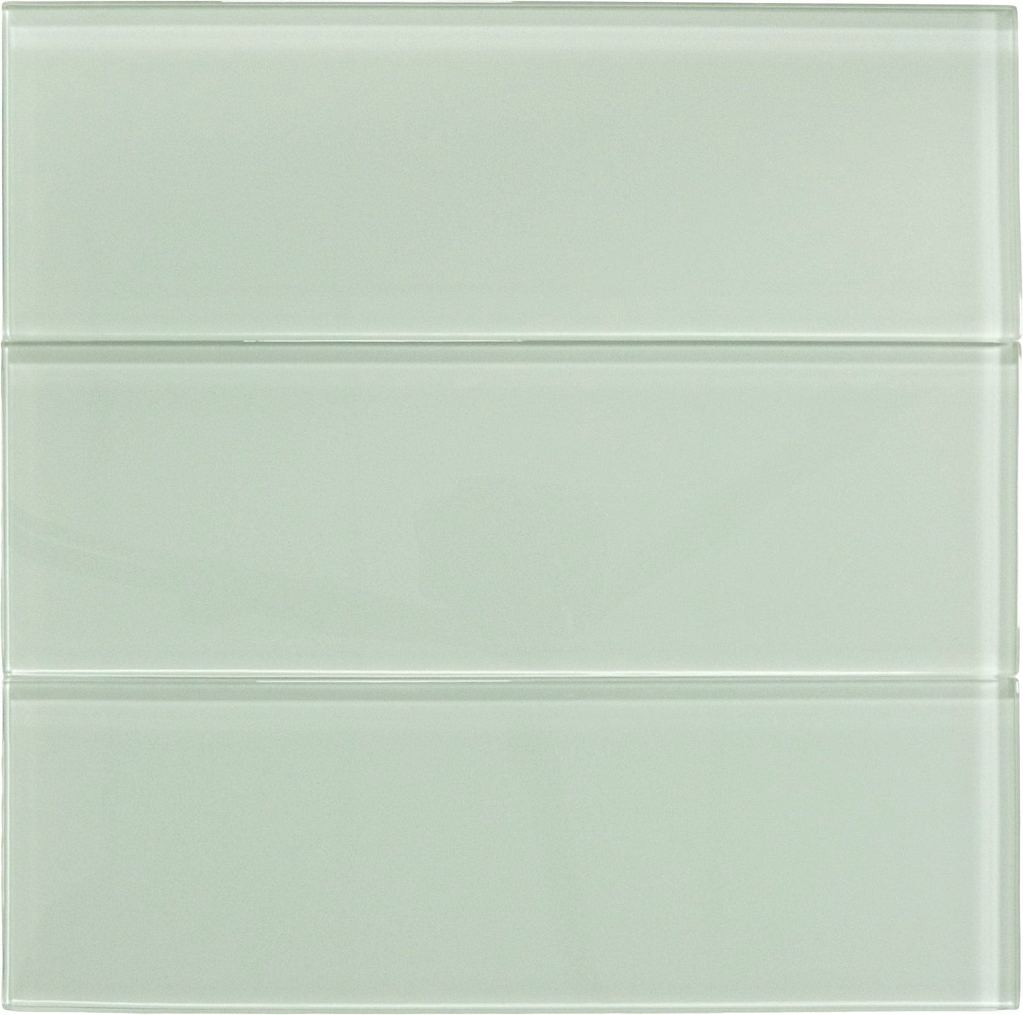 Ice Mist Green 4'' x 12'' Glossy Glass Subway Tile Euro Glass